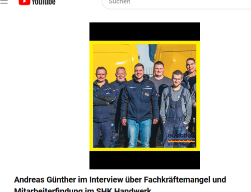Andreas Günther im Interview über Fachkräftemangel und Mitarbeiterfindung im SHK Handwerk